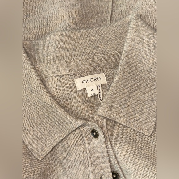 Pilcro Anthropologie 100% Cashmere Cropped Cardigan. Oatmeal. Sz XS - Picture 3 of 3